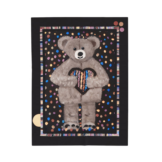 "Gumball Bear"  30" x 40" Velveteen Plush Child's Blanket